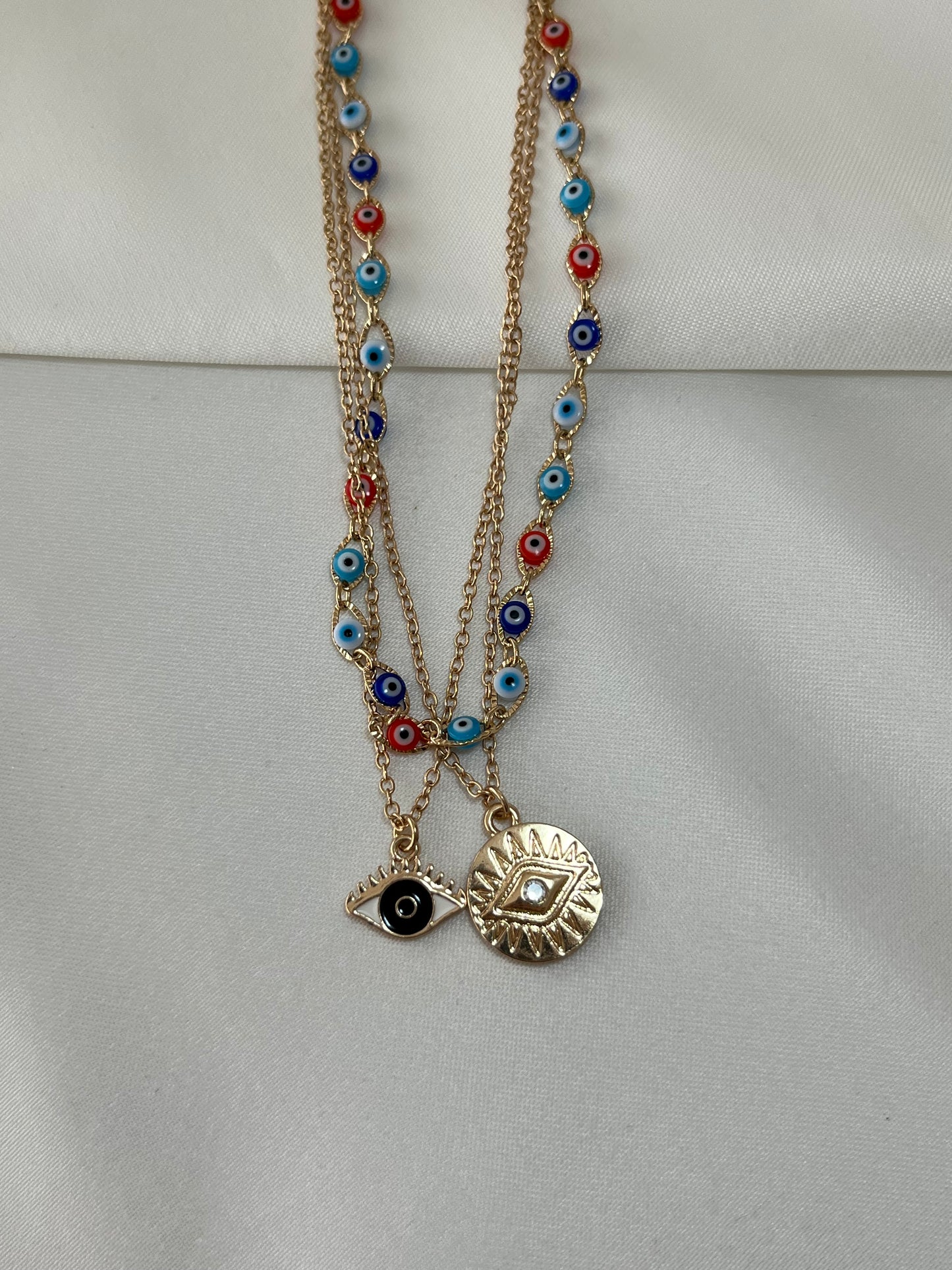 Gözlü Set Kolye