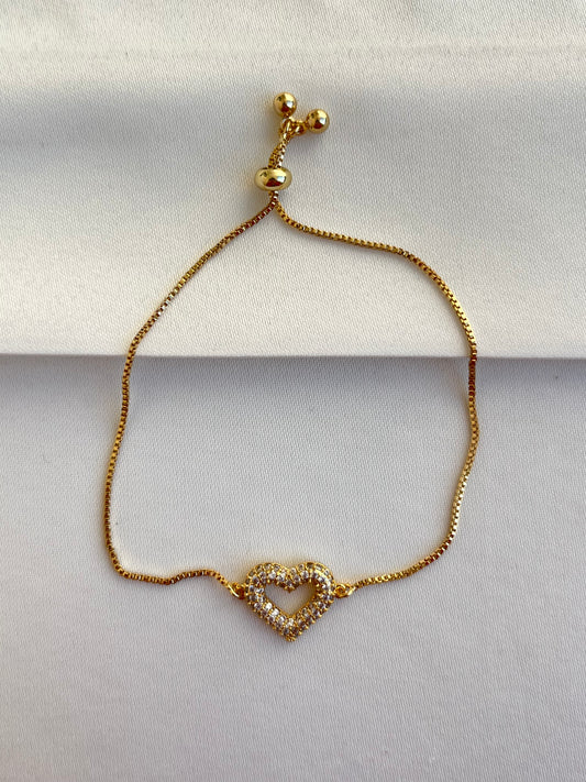 Kalp Zirkon Bileklik
